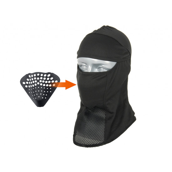 Balaclava with a protective mask - Black [TMC]